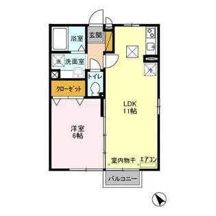 アメージング A・B【1階】の間取り