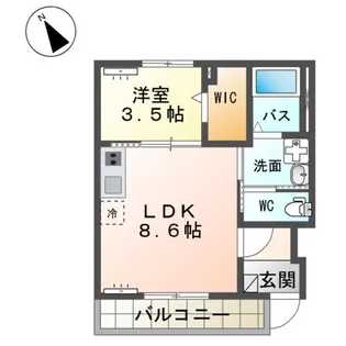 グランバレーⅡ【1階】の間取り