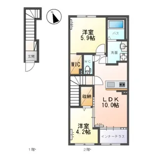 COLLINE(コリーヌ)【2階】の間取り