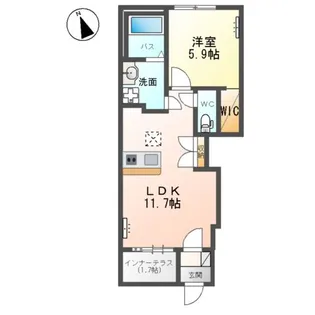 COLLINE(コリーヌ)【1階】の間取り