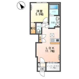 COLLINE(コリーヌ)【1階】の間取り