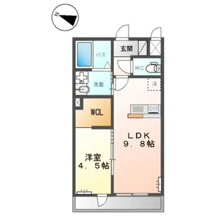 仮)阿見町よしわらアパート【2階】の間取り