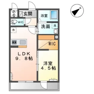 仮)土浦市乙戸南アパート【2階】の間取り