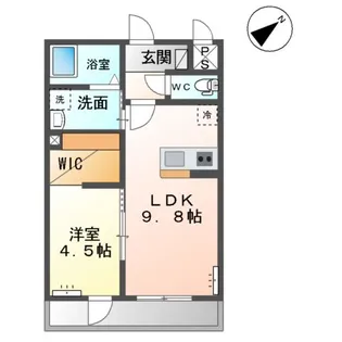 仮)土浦市乙戸南アパート【2階】の間取り