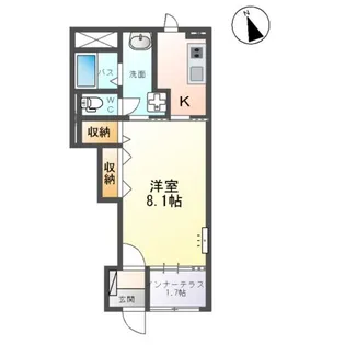 モルガンD【1階】の間取り