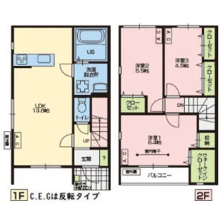 SUD REGIONE台町【D棟101号室】の間取り