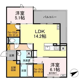 D’S LIEN (ディーズリアン) C【3階】の間取り