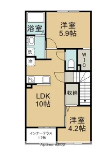 HILLS 2210【2階】の間取り