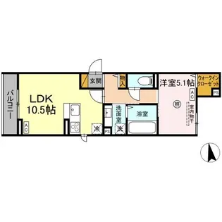 SERENVITA EAST(セレウィータ イースト)【2階】の間取り