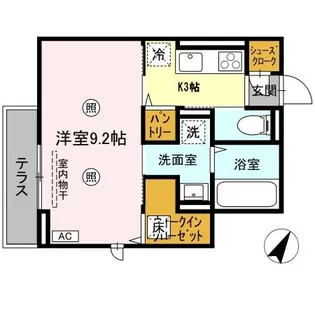 アルデア【1階】の間取り