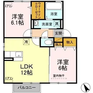 クラシオン B【2階】の間取り