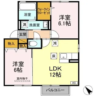 クラシオン B【1階】の間取り
