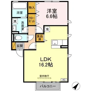 アグライア アリッサ A【1階】の間取り
