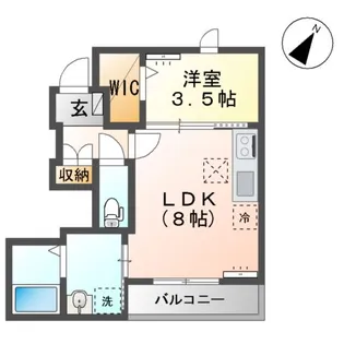 ウェルコートⅡ【1階】の間取り