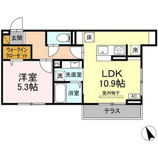 セレウィータ栄町【1階】の間取り