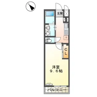 仮)阿見町岡崎アパート【2階】の間取り