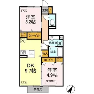 かえで II【1階】の間取り