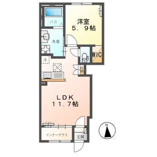 ハレレア【1階】の間取り