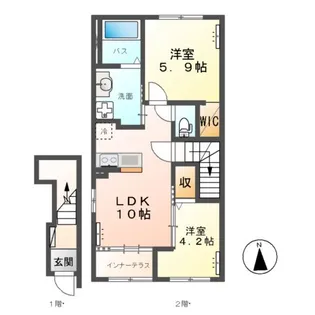ハレレア【2階】の間取り