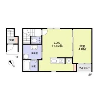 スールソレイユうずら野【2階】の間取り