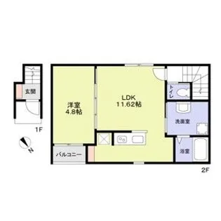 スールソレイユうずら野【2階】の間取り