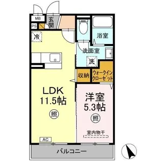 アーバニズム小美玉レジデンス【1階】の間取り