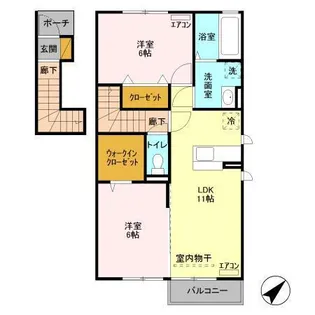 MISTRAL (ミストラル) I【2階】の間取り
