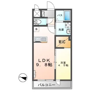 つくば市酒丸アパート(仮【2階】の間取り