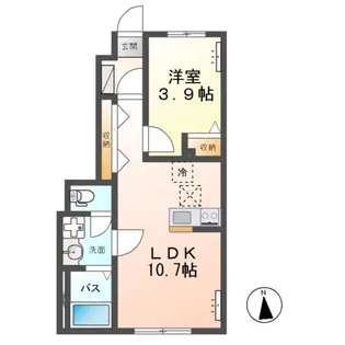 VERSEAU(ヴェルソー)【1階】の間取り