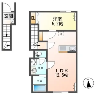 VERSEAU(ヴェルソー)【2階】の間取り