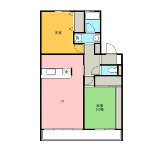 コンフォール稲荷前【303号室】の間取り