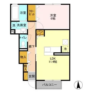 アル・ソーレ【1階】の間取り