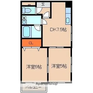 グラン・ソラール【5階】の間取り