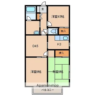 サマックス・マノワール1【201号室】の間取り