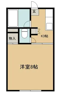 久保田ハイツ2号館【106号室】の間取り