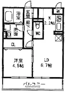 クレールⅤ【3階】の間取り