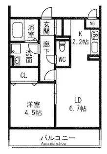 クレールⅤ【1階】の間取り