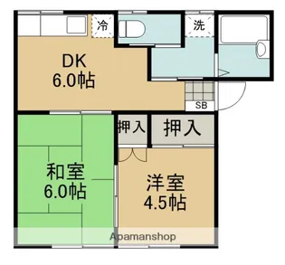 星野コーポ【202号室】の間取り