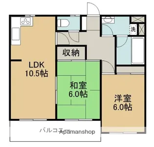 ウェイビィ森田Ⅰ【103号室】の間取り