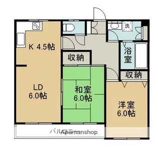 ウェイビィ森田Ⅰ【205号室】の間取り