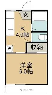 フォーブル出し山C【203号室】の間取り