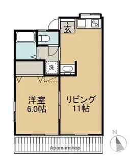 ロイヤルガーデンハイツ【101号室】の間取り