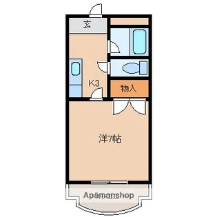エトワール姫宮【203号室】の間取り