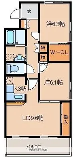 オーブドゥ長山【301号室】の間取り