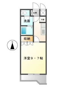 フラワーハイツ龍ヶ崎【2階】の間取り