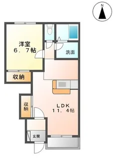 W&M【1階】の間取り