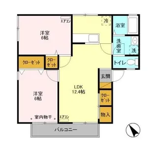 フルール【2階】の間取り
