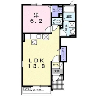 グリーンヒルズ【1階】の間取り