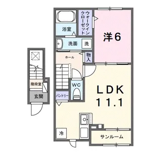 ツリーベルヒルズ【2階】の間取り