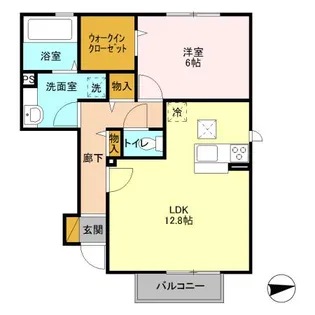 ボナール【1階】の間取り